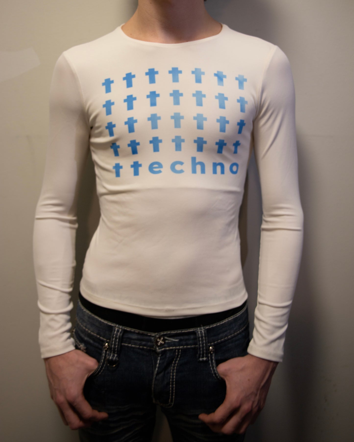 blue techno long sleeve