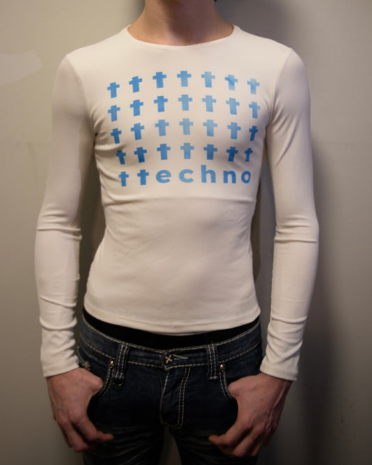 blue techno long sleeve